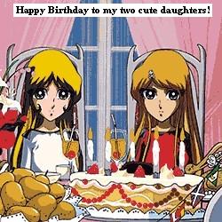 Happy Birthday To My Cute Daughters