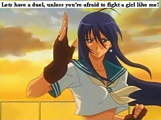 Dueling A Female Fighter