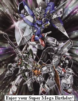 Gundam 00 Birthday Card