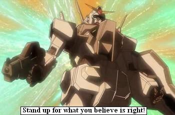 O Gundam's Inspirational Message