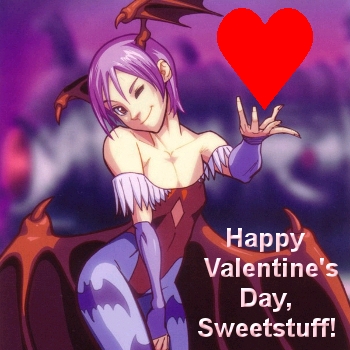 Darkstalkers Valentine's Card