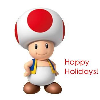 Holiday wishes from the Mushroom Kingdom