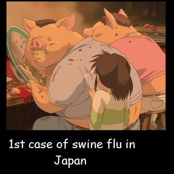 1st case of swine flu in Japan