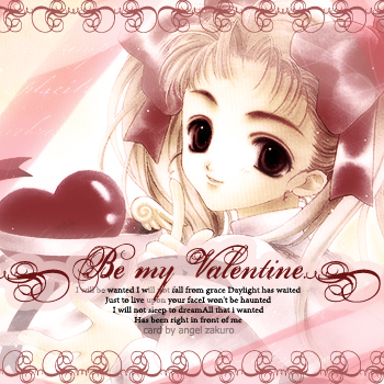 Be my valentine. <3