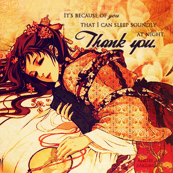 sleeping soundly, thanks to you.