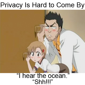 Privacy is hard to come by