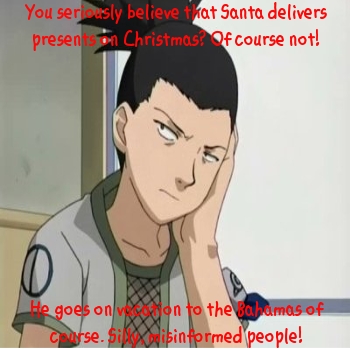 Santa deliver presents? Naw!