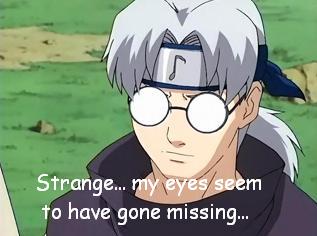Kabuto's Eyes are Missing