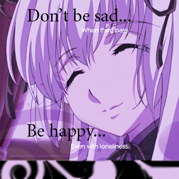 Don't be sad, be happy!