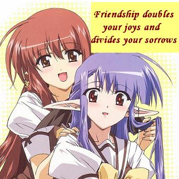 friendship doubles joy