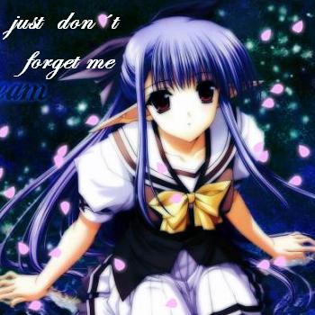 just donÂ´t forget me