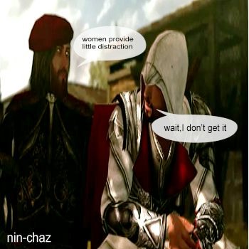 Ezio confused