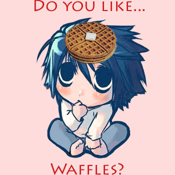 L loves waffles