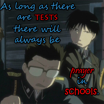 Pray during tests!!
