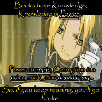 Reading makes you go BROKE?!