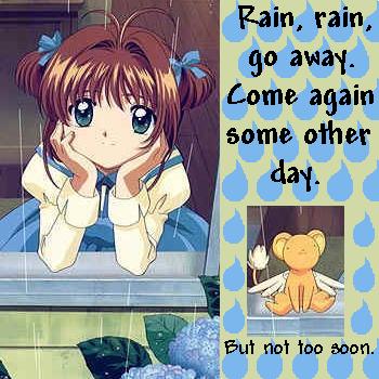 Rain, rain, go away