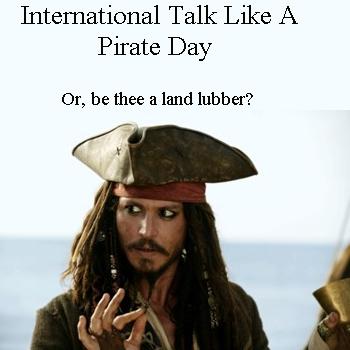 International Talk Like a Pirate Day!