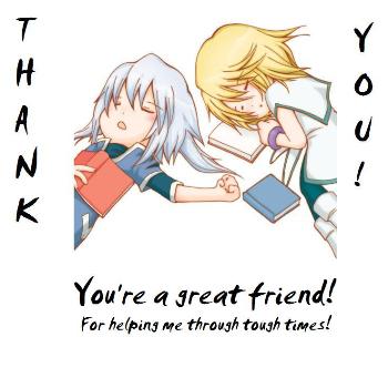 Genis and Mithos:Friends and Thanks