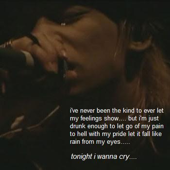 Tonight  I Wanna Cry