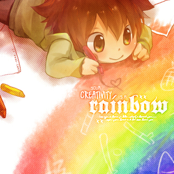 . creativity . rainbow .