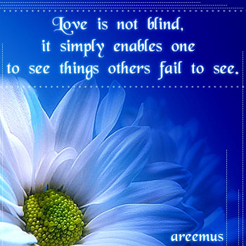 Love Is Not Blind.....