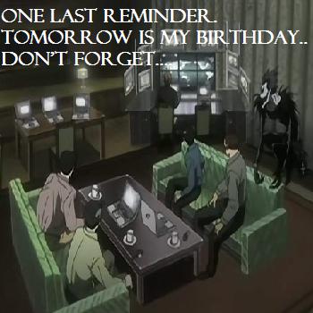 Birthday reminder
