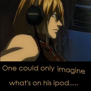I wonder what he's listening to...