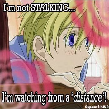 I'm not a "Stalker"