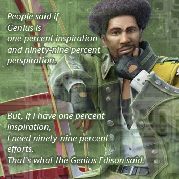Genius is ...
