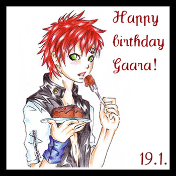 Happy birthday Gaara 1