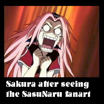 Sakura's reaction
