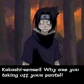 Scared sasuke