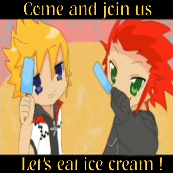 eat ice cream