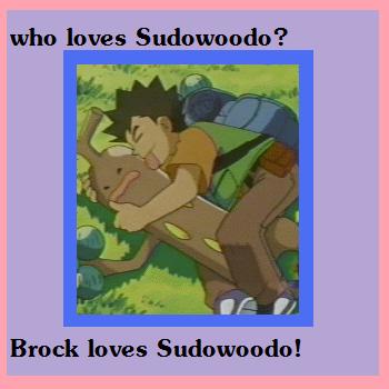 Brock loves Sudowoodo