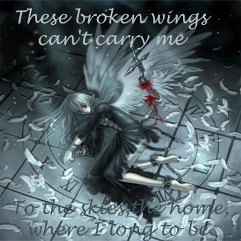 These broken wings can't take me home