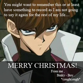 Merry Christmas From Binky-Boy