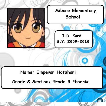 Hotohori's Elementary ID