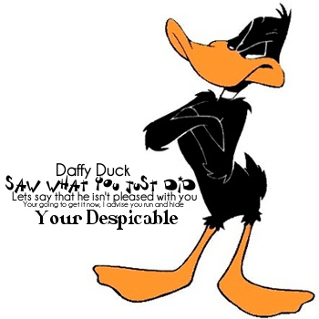 Daffy duck sees all