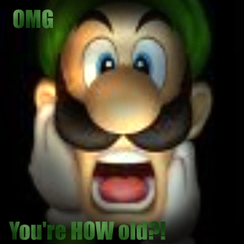 Shocked Luigi is shocked