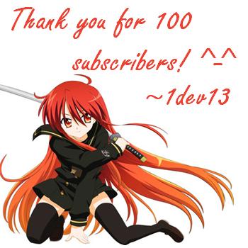 Thank you for 100 subscribers! ^-^