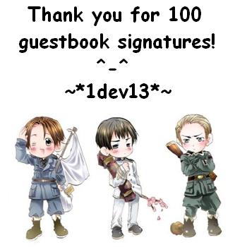 Thank you for 100 guestbook signatures! ^-^