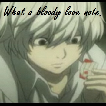 Bloody love note