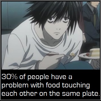 Food on the same plate