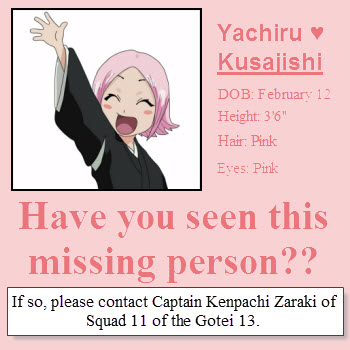 Have you seen Yachiru?