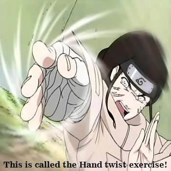 hand twist exercise