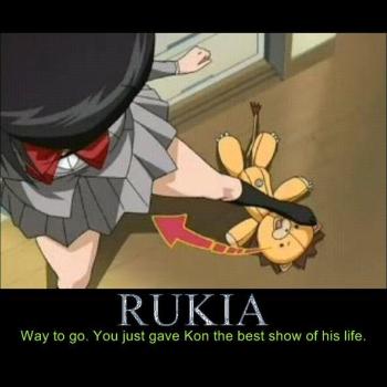 Rukia gives Kon what he want