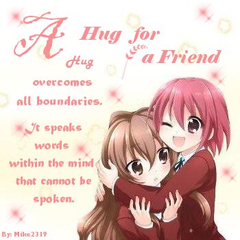 A hug for a friend